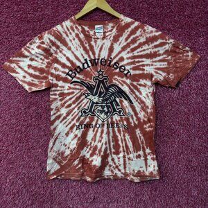 Junk Food Budweiser King Of Beer Eagle Graphic Tie-Dye Tee Medium